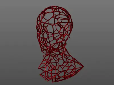 Mesh Statue Sculpture 3D  3D model