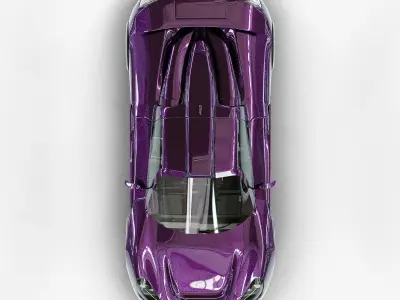 Porsche Carrera GT Supercar High Quality 3D model