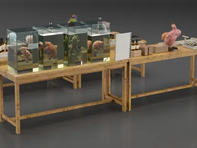 Biological Specimen Laboratory Equipment 3D model