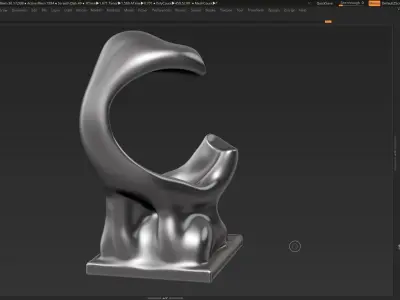 Modern Abstract Decorative sculpture 3d print model 35 3D print model
