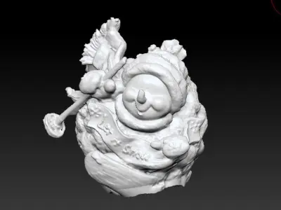 Snowman Christmas Decoration Scan Low res 3D model