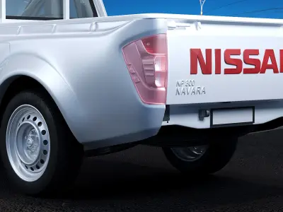 Nissan navara np300 2015 full interior 3D model