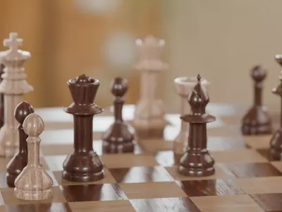 Chess Scene 3D print model