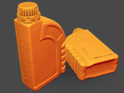 Transmission Fluid Bottle 3D model shop