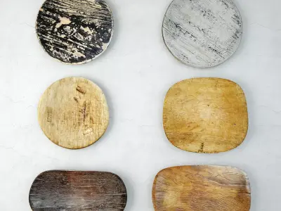 Tribal Wood Decor 4 3D model