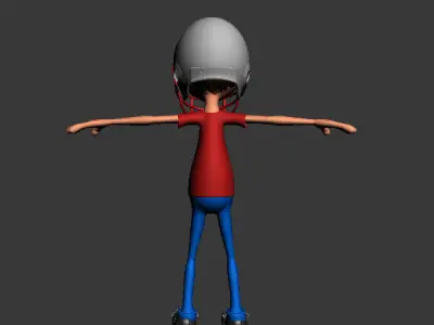 American football player 3D model