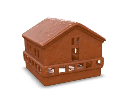 Clay Ceramic House 3D model