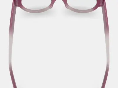 Leti Eyeglasses in Elderberry Crystal Fade 3D model