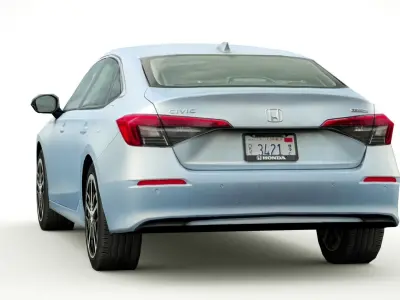 Honda Civic sedan 2023 Low-poly 3D model