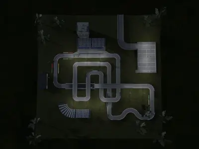 Racetrack and vehicles pack