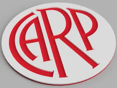 River Plate shield logo 1941 Coaster Free 3D print model