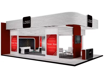 Booth Exhibition Stand a537a  3D model