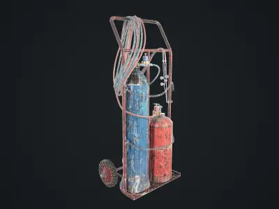 Gas Cutter Low-poly 3D model