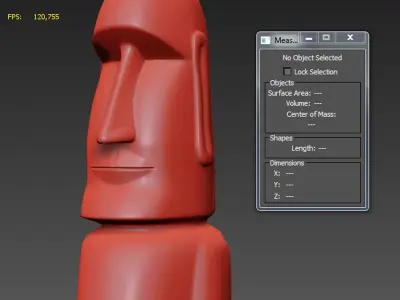 Moai statue 3D model