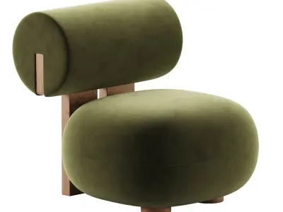 Hippo Lounge Armchair 3D model