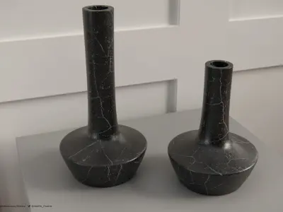 Decorative Vase -  4k Textures -  2 Sizes 3D model