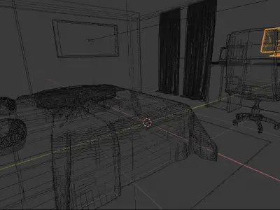 The Simple Room of an Animator Free low-poly 3D model