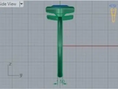 Oval Shape Bezel Ring 256 3D print model