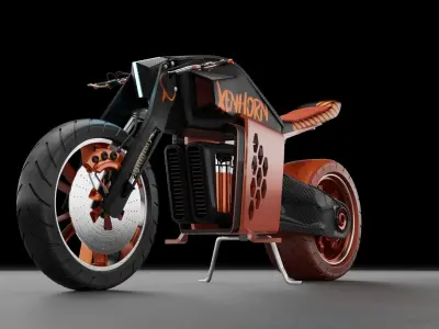 Xenhorn Motorcycle Low-poly 3D model