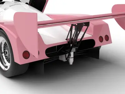 Nissan R90CK Italya Team Racing 1990 HQ 3d model 3D model