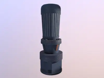 Motor Pump Low-poly 3D model