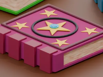 Magic Book Style 1 3D model