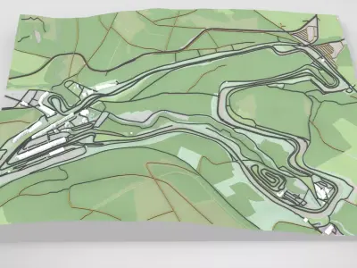 Circuit de Spa-Francorchamps Belgium  3D model
