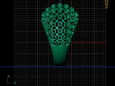 Women Stone Rings Diamond 3D print model 2