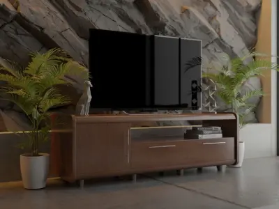 console design table Free 3D model