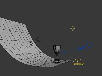Champion golden trophy Low-poly 3D model