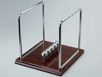Newtons cradle 3D model