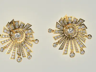 Solenil Mademoiselle earring  3D print model