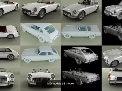 MG models 3D Model Pack