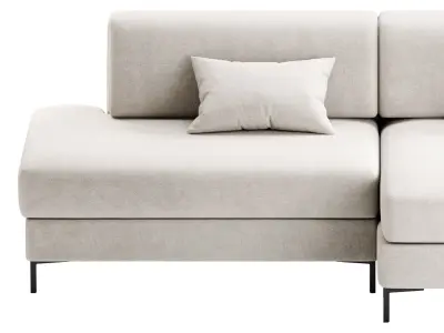 Corner sofa Edwin Velvet Terra 3D model