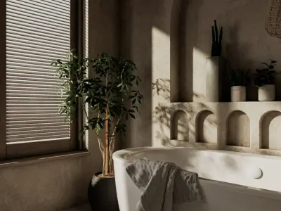 Luxury Modern stone  luxurious Master Bedroom Design  3D model