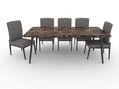 Dining Set 1 3D model