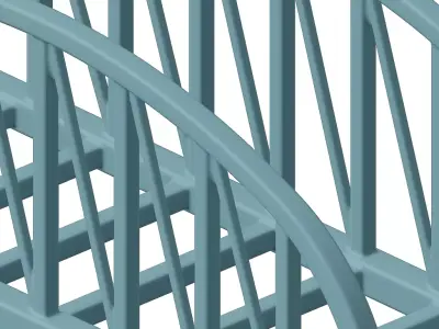 Plastic Premium Truss Bridge Toy 3D model