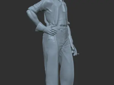 Sir Henry Tim Birkin -  75 mm Scale Model Figure 3D print model