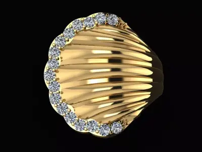 shell ring  Free 3D print model
