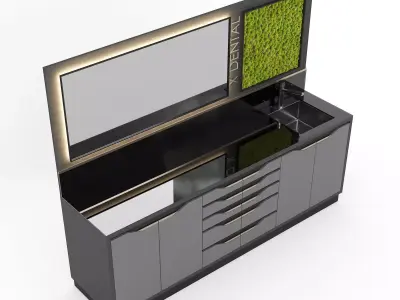 Hiworc Medical Clinic Cabinet Set 2  3D model