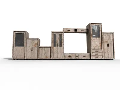 Pack 2 Sets Modern Furniture 3D Model Low-poly 3D model