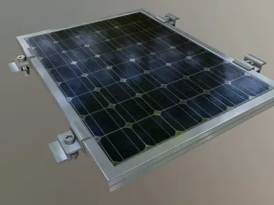 2-Solar Panel 10Wp 345x260x20mm 3D model