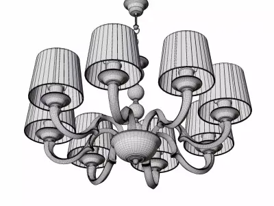 5-light chandelier 3D model