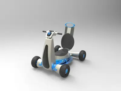 perambulator toy car 3D model