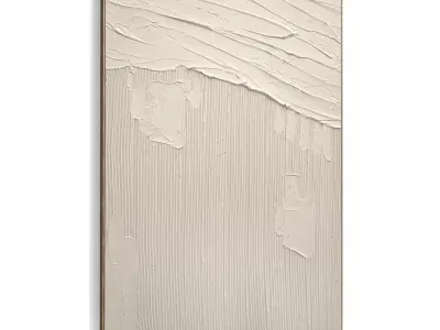 Plaster Two Photo Frame 418 Low-poly 3D model