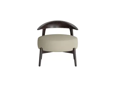 Macy Shearling Chair 3D model