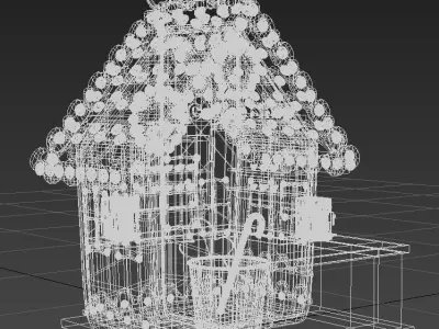 Ginger Bread Coffee Shop 3D model