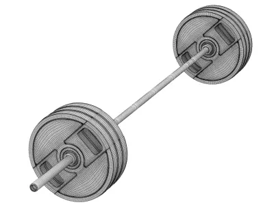 Barbell Techno Gym 3D model