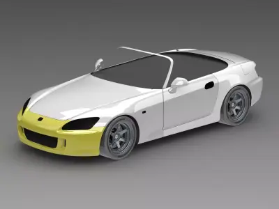 S2000 AP2 Front Bumper Exterior Surface Model - 3D Laser-Scanned 3D model
