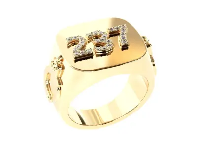 Mans ring 3D print model